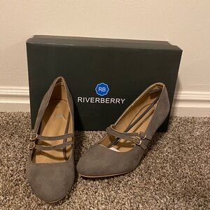 Gray Suede Women's Heels